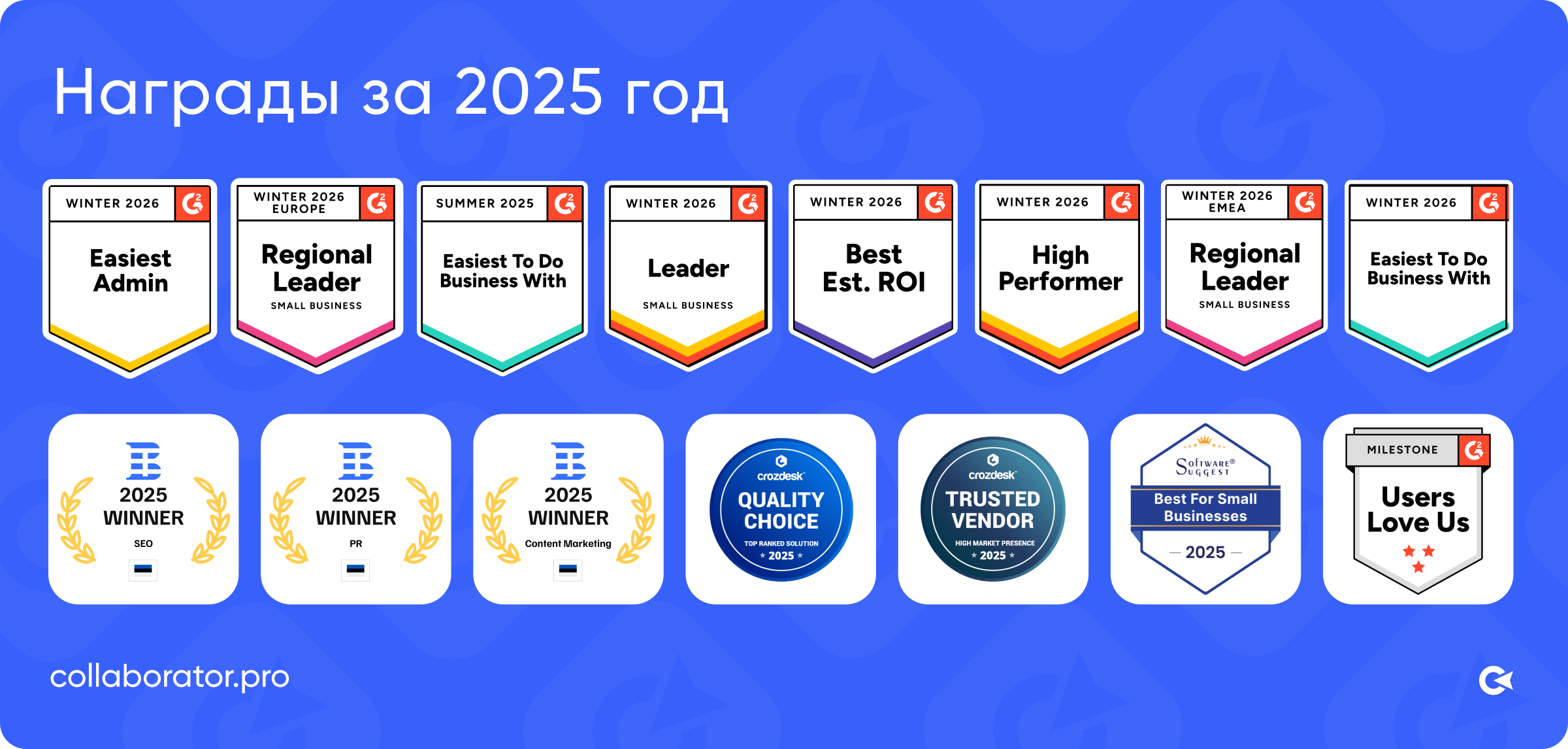 Награды Collaborator в 2025 году